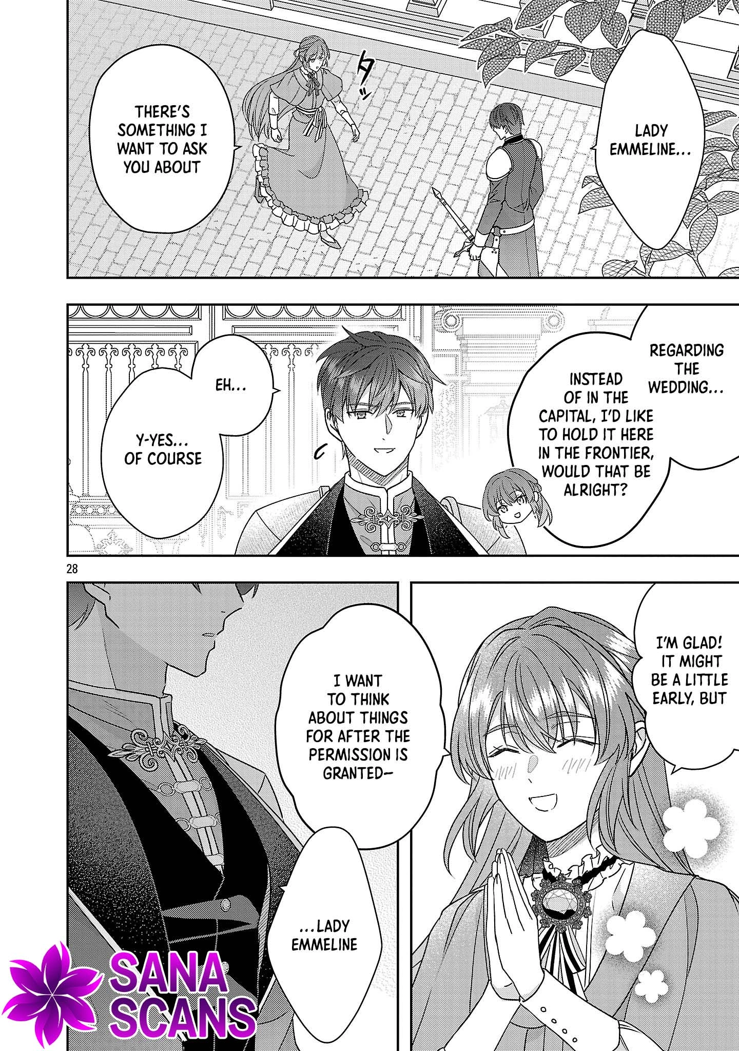 The Noble Lady Scorned as Incompetent Is Jilted and Becomes Known as the Saint of the Frontier Chapter 14 - . Page 28
